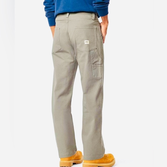 Signature by Levi Strauss Workwear Men’s Carpenter Pants Jeans Beige Size 38x32 - Picture 6 of 15